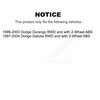 Kugel Front Wheel Bearing Hub Assembly For Dodge Dakota Durango RWD with 2-Wheel ABS 70-515032